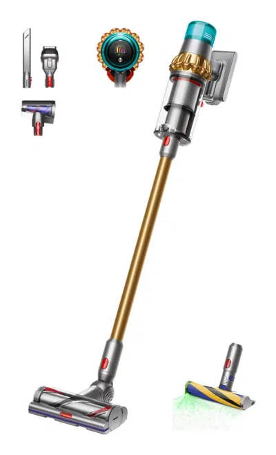 Dyson V15 Detect Extra Cordless Vacuum Yellow/nickel In Gold