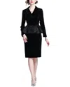Dza 2pc Blazer & Skirt Set In Black