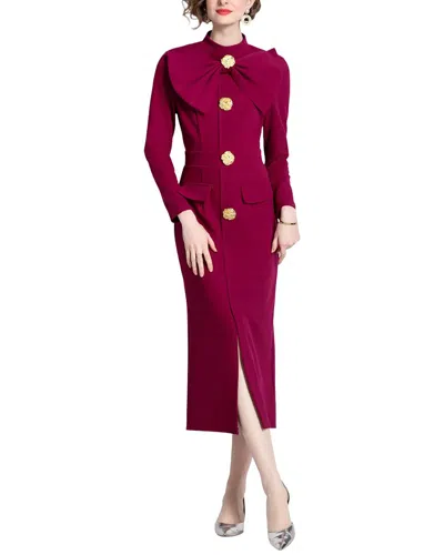 Dza Day Dress In Red