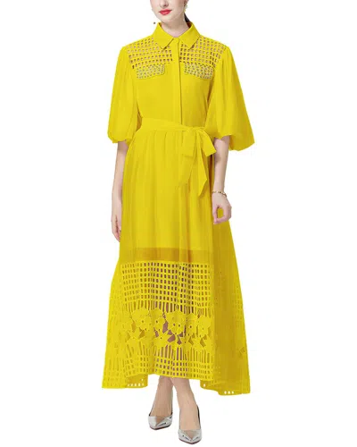Dza Maxi Dress In Yellow