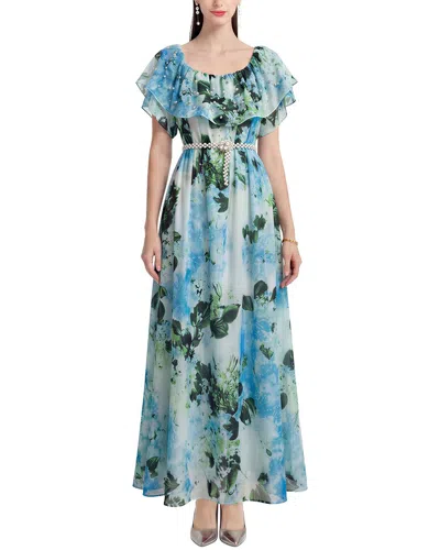 Dza Maxi Dress In Blue