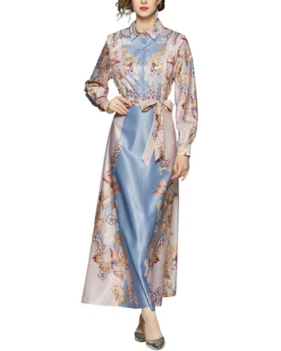 Dza Maxi Dress In Blue