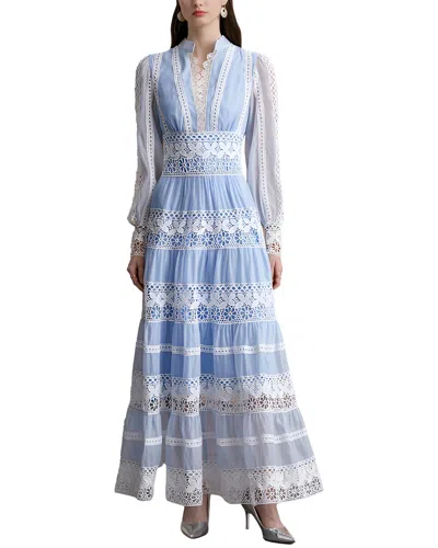 Dza Maxi Dress In Blue