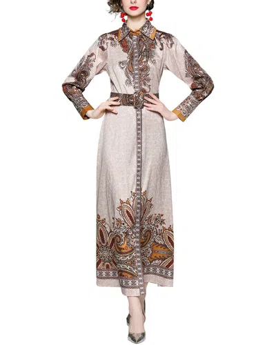 Dza Maxi Dress In Gold