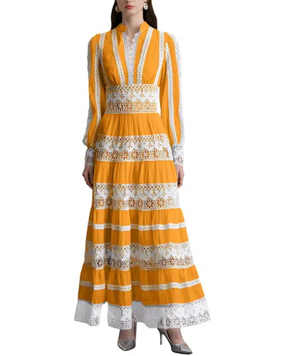 Dza Maxi Dress In Orange