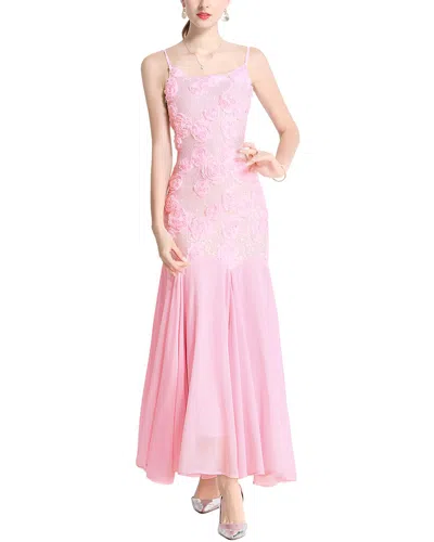 Dza Maxi Dress In Pink