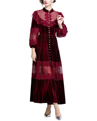 Dza Maxi Dress In Red