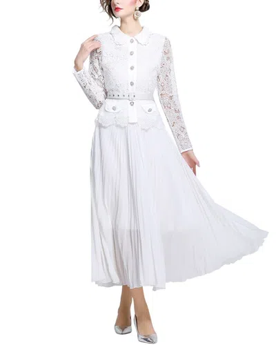 Dza Midi Dress In White