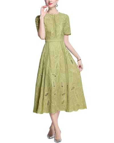 Dza Midi Dress In Green