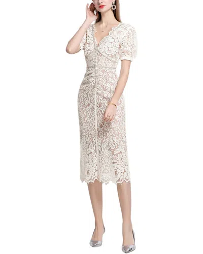 Dza Midi Dress In White
