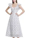 Dza Midi Dress In White