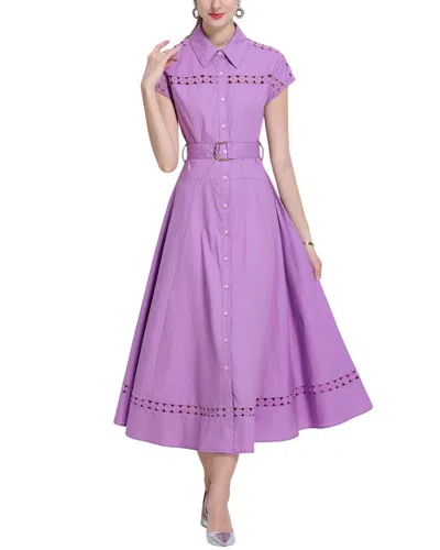 Dza Midi Dress In Purple