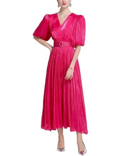 Dza Midi Dress In Pink