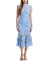 Dza Midi Dress In Blue