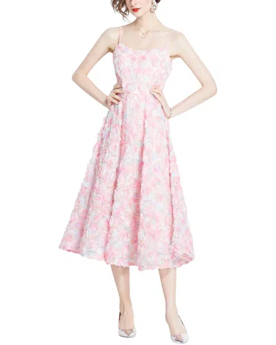Dza Midi Dress In Pink