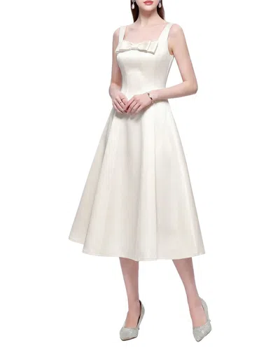 Dza Midi Dress In White