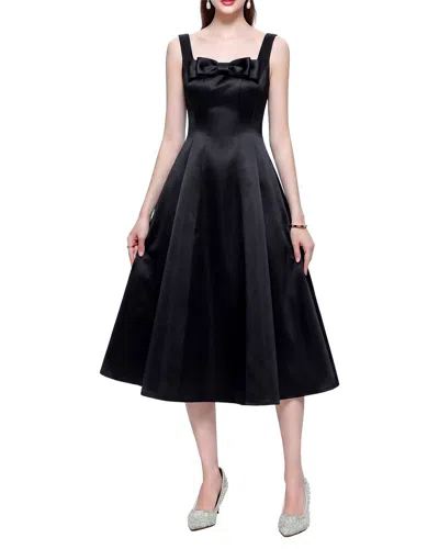 Dza Midi Dress In Black