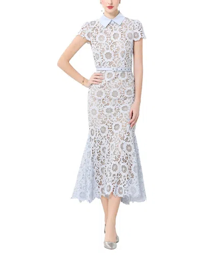 Dza Midi Dress In Blue