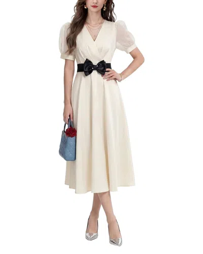 Dza Midi Dress In White