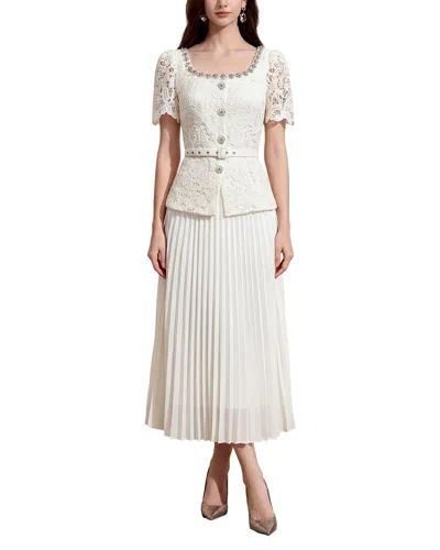Dza Midi Dress In White