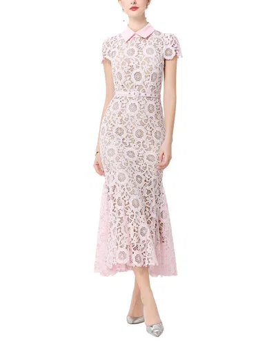 Dza Midi Dress In Pink