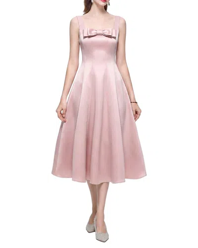 Dza Midi Dress In Pink