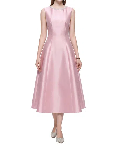 Dza Midi Dress In Pink