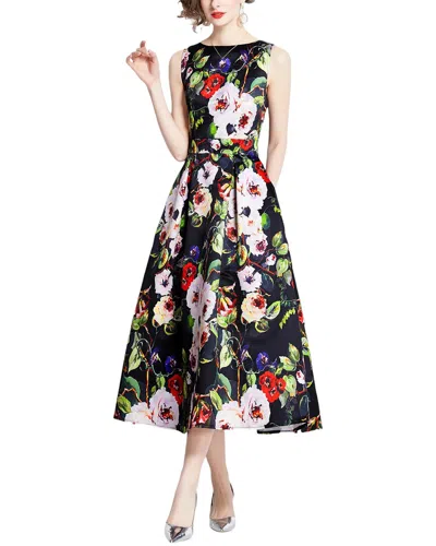 Dza Midi Dress In Multi