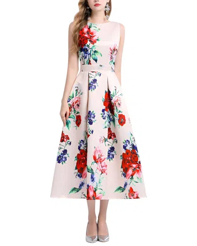Dza Midi Dress In Pink