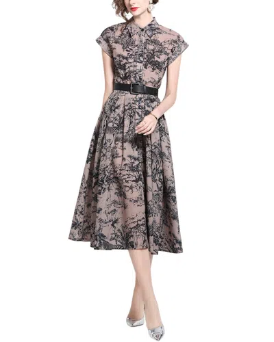 Dza Midi Dress In Black