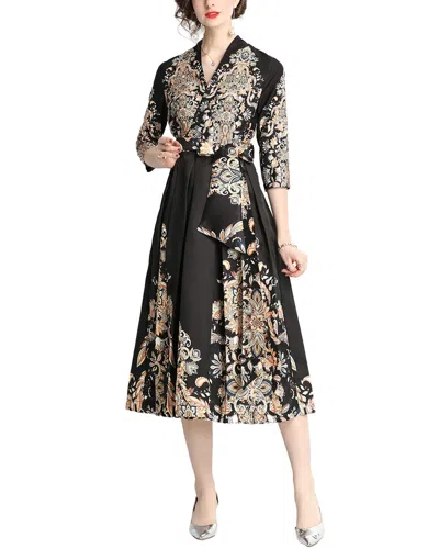 Dza Midi Dress In Black