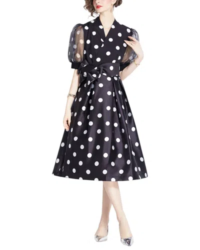 Dza Midi Dress In Black