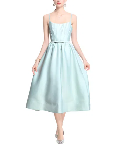 Dza Midi Dress In Blue