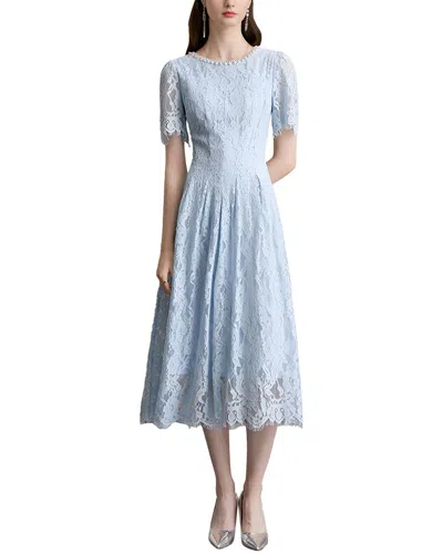 Dza Midi Dress In Blue