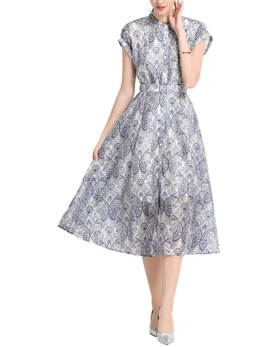 Dza Midi Dress In Gray