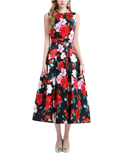 Dza Midi Dress In Multi