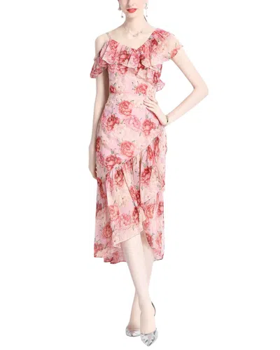 Dza Midi Dress In Pink
