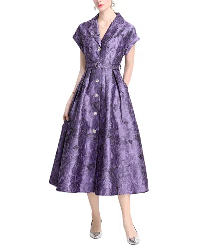 Dza Midi Dress In Purple