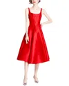 Dza Midi Dress In Red