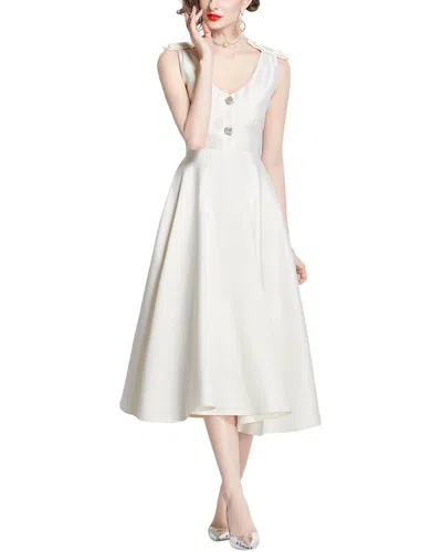 Dza Midi Dress In White