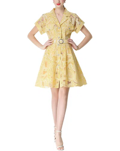 Dza Mini Dress In Yellow