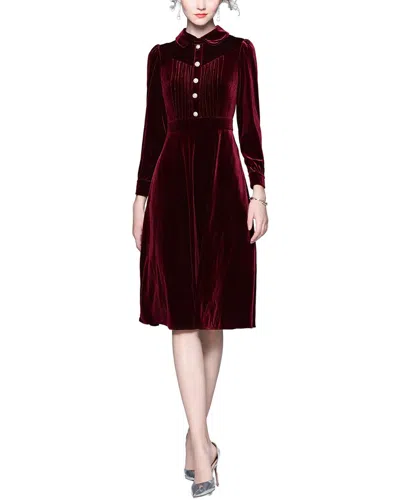 Dza Mini Dress In Burgundy
