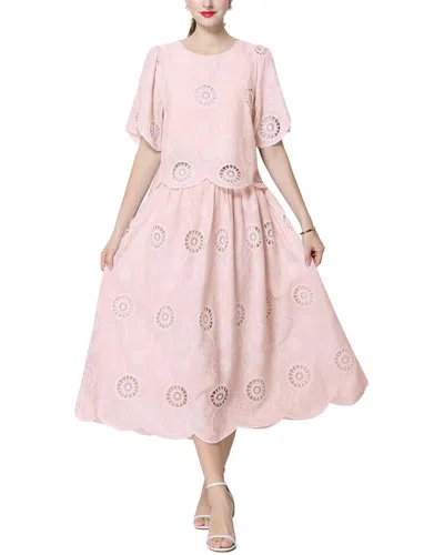 Dza Top & Skirt Set In Pink