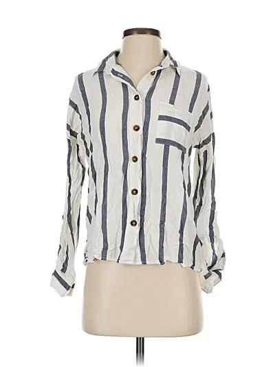 Pre-owned E&m Collection 3/4 Sleeve Blouse In White