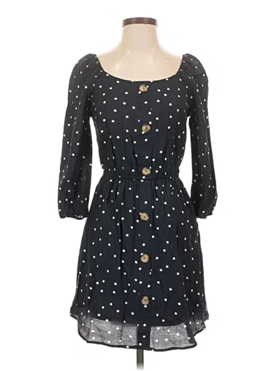 Pre-owned E&m Collection Casual Dress In Black