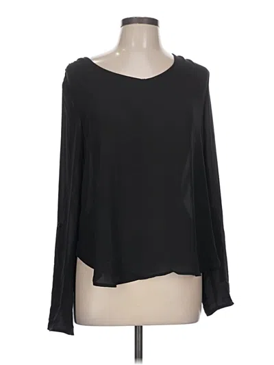 Pre-owned E&m Collection Long Sleeve Blouse In Black