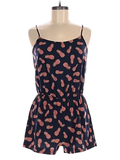Pre-owned E&m Collection Romper In Blue