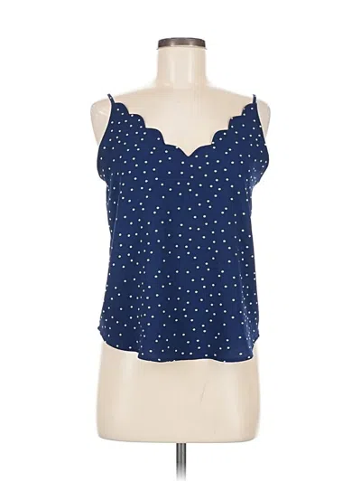 Pre-owned E&m Collection Sleeveless Blouse In Blue