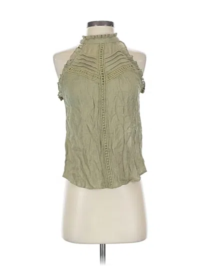 Pre-owned E&m Collection Sleeveless Blouse In Green