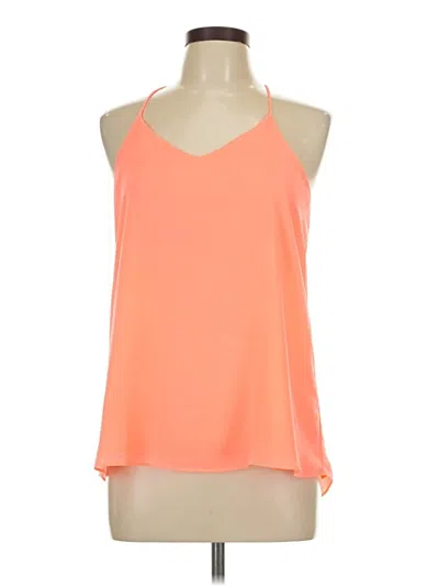 Pre-owned E&m Collection Sleeveless Blouse In Orange